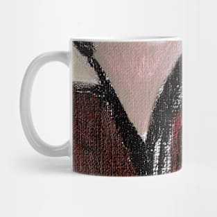 Rose Bordeaux Beige Abstract Art Mug